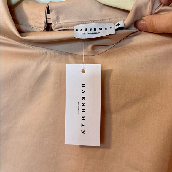 HARSHMAN Tuckernuck Perry Tunic Cotton Blouse in Beige NWT- Size XS - Picture 7 of 8